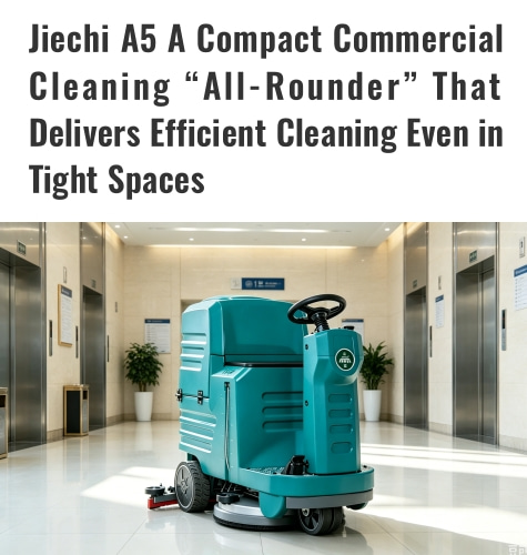 Jiechi A5: Um aspirador comercial compacto e versátil que oferece limpeza eficiente mesmo em espaços reduzidos.